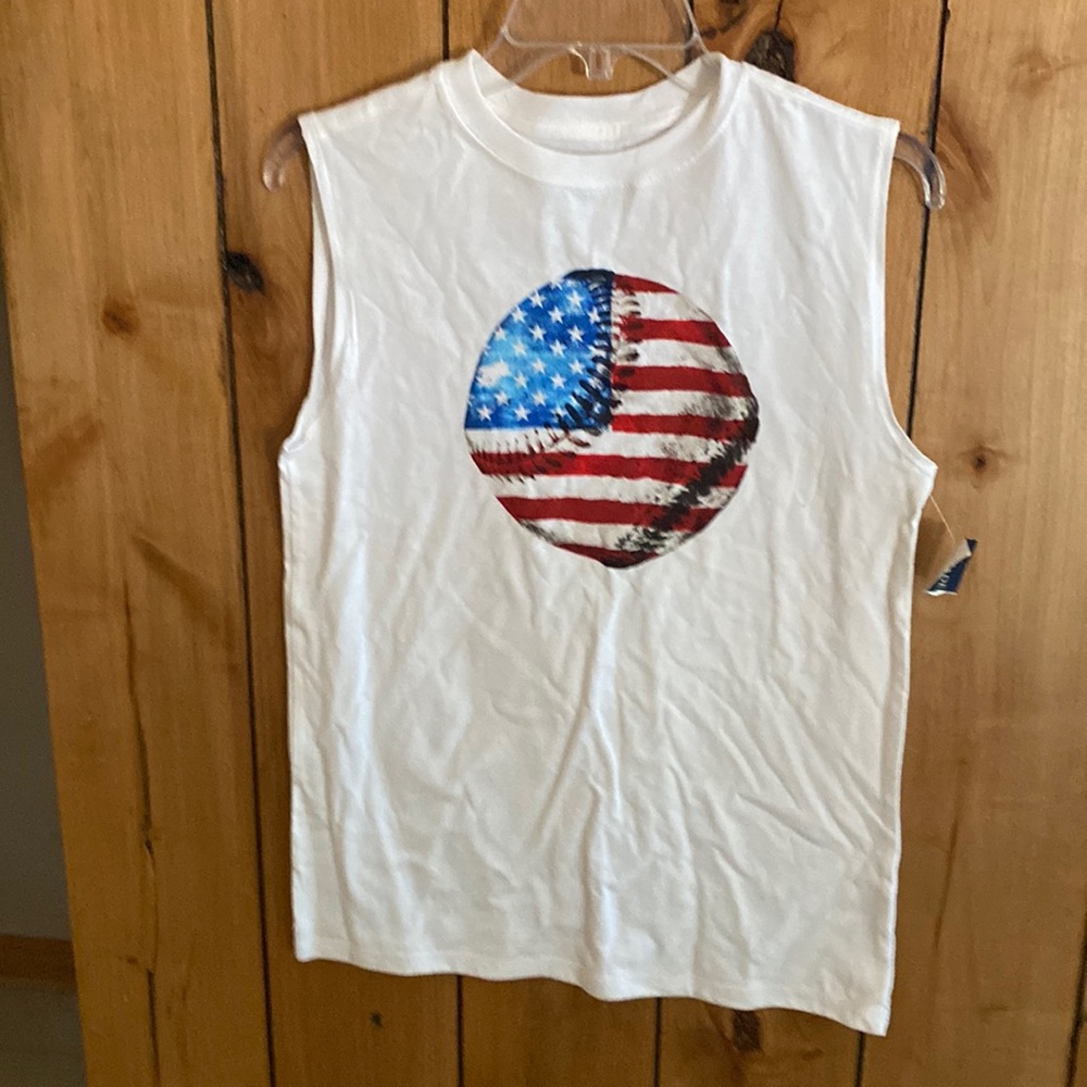 Boys Patriotic tank